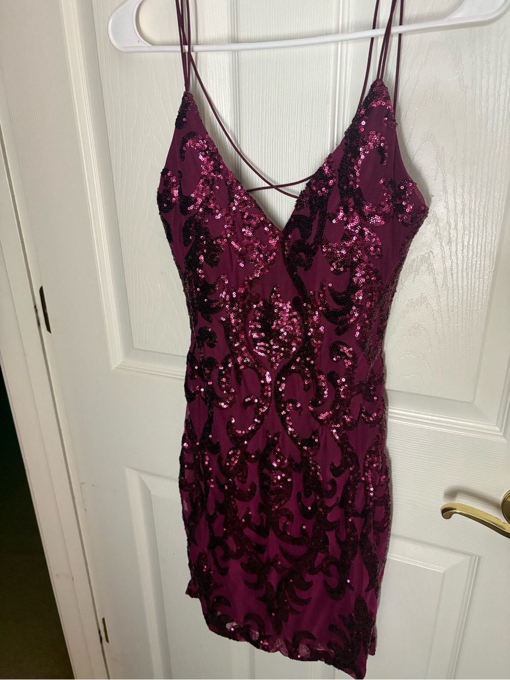 Women’s Windsor sequin backless mini dress